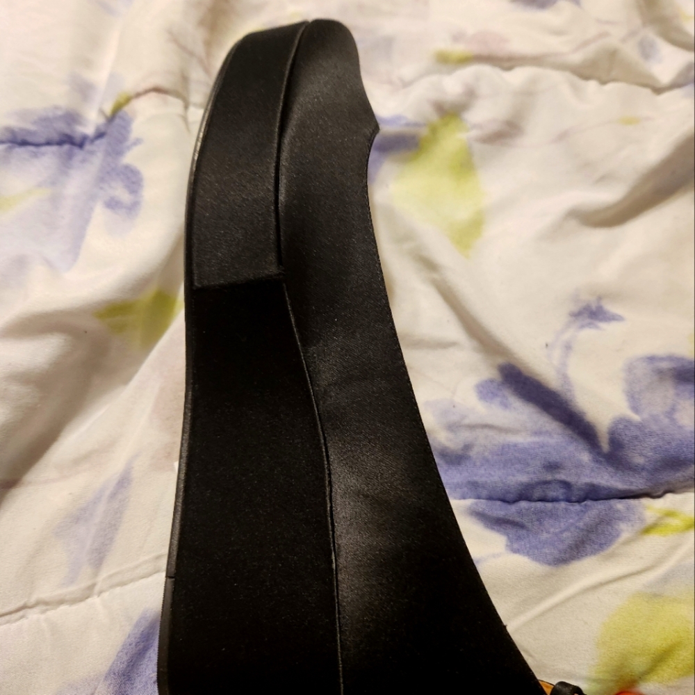 kate spade black platforms